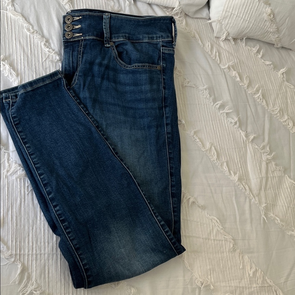 Torrid Dark Blue Straight Leg Jeans